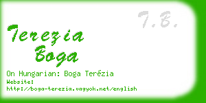 terezia boga business card