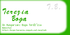 terezia boga business card